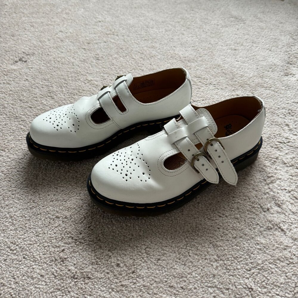 Dr. Martens White Mary Jane Size 9